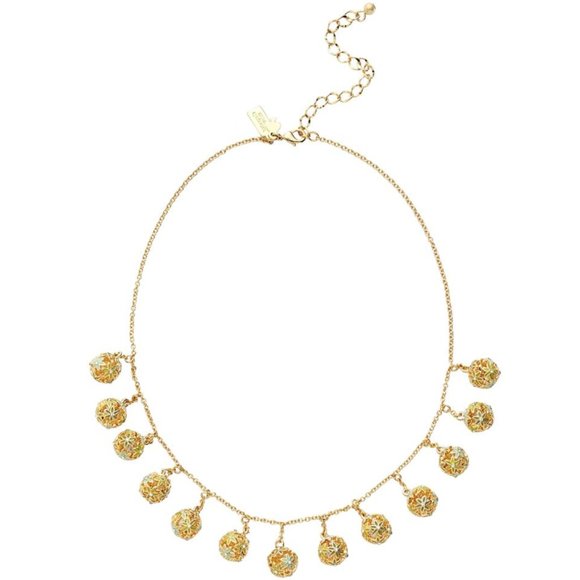 NEW Kate Spade Wallflower Ball Fringe Necklace